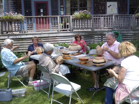 Nantucket Basket Weavers on Cataumet Arts lawn 6-2013 - resized 1.jpg